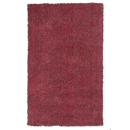 Homeroots 5 x 7 ft. Polyester Red Heather Area Rug 352646